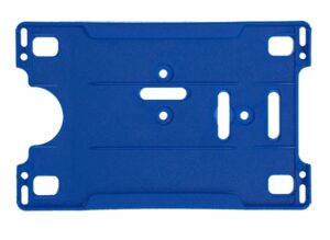 Blue Open Faced Badge Holder