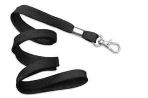 Black 16mm Microweave Lanyard with Trigger Snap