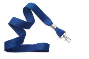 Royal Blue 10mm Flat lanyard with trigger snap