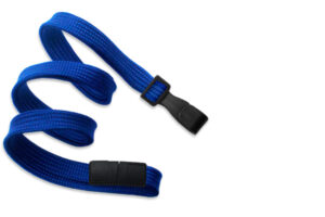 Royal Blue 10mm Flat Lanyard with Plastic Slide Hook