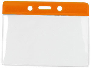 1820-1005 orange colour bar vinyl badge holder