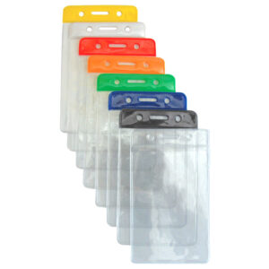 Colour bar badge holders verical