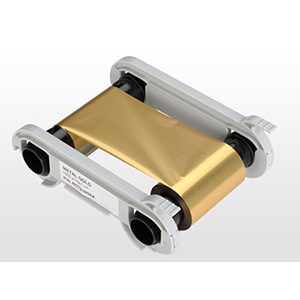 Evolis Metallic Gold Monochrome Ribbon 1000 Image RCT016NAA