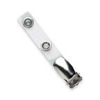 Metal suspender clip with metal snaps