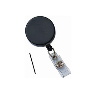 Heavy-Duty Black/Chrome Badge Reel (100Pk) 2120-3310
