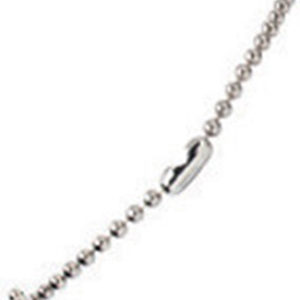 Nickel-Plated Steel Beaded Chain (100Pk) 2125-2000