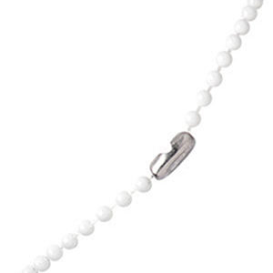 White Plastic Beaded Chain (100Pk) 2130-1008