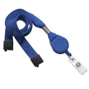 Royal blue lanyard/badge reel combo