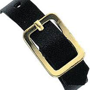 Black Leather Luggage Strap (100Pk) 2420-1041