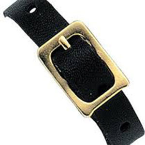 Black Leather Luggage Strap (100Pk) 2420-1051