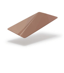 Bronze metallic card