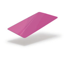 Pink fluorescent blank card