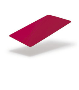 Red blank card