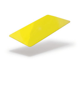 Yellow blank card