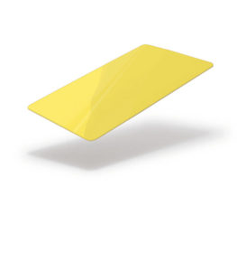 Yellow fluorescent blank card
