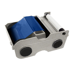 Fargo C50 Blue Mono Ribbon with Cleaning Roller (1000 image) 45103
