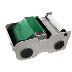 Fargo C50 Green Mono Ribbon with Cleaning Roller (1000 image) 45104