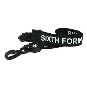 "SIXTH FORM" Lanyard (Black) AC222-6F-BK 100Pk