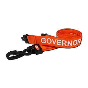 "GOVERNOR" Lanyard (Orange) AC222-GOV-OR 100Pk