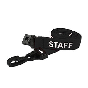 Staff Lanyards (100Pk) AC222-SF-BK