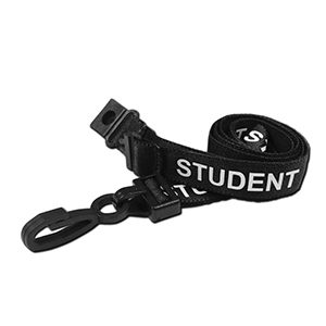 "STUDENT" Lanyards (100Pk) AC222-ST-BK