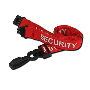 "SECURITY" Lanyard (Red) AC222-SY-RD 100Pk