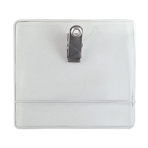 Premium Clip-on Vinyl Badge Holder 504-J (100 Pk)