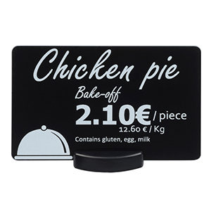 Food Tag Price Ticket Stands (25 Pack)
